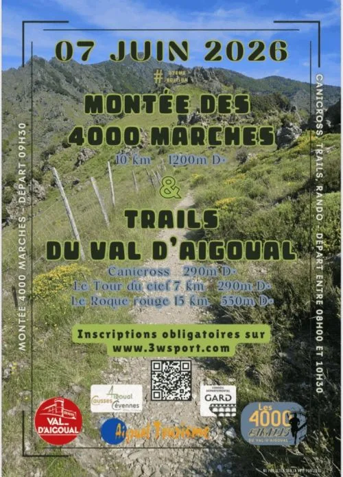 Montée des 4000 Marches — Val d aigoual (30), 7 juin 2026 · Trail