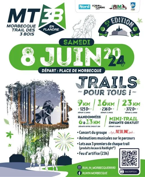MT3B – Morbecque Trail des Trois Bois — Hazebrouck (59), 13 juin 2026 · Trail