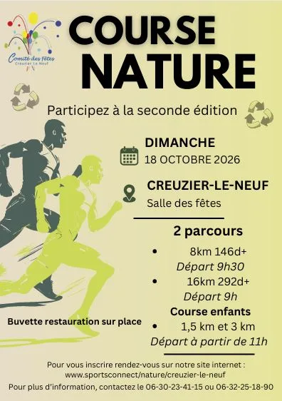 Nature CREUZIER LE NEUF — Bost (03), 18 octobre 2026 · Trail