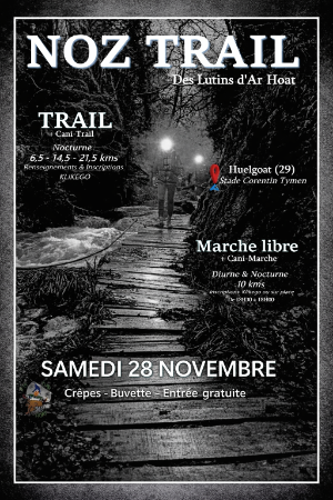 Noz Trail des Lutins 2026 — Brennilis (29), 28 novembre 2026 · Trail