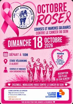 Octobre Rose à Albert 2026 — Albert (80), 18 octobre 2026 · Course à pied