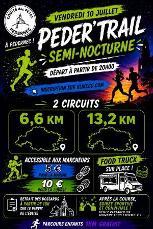 Péder’trail — Louargat (22), 10 juillet 2026 · Trail