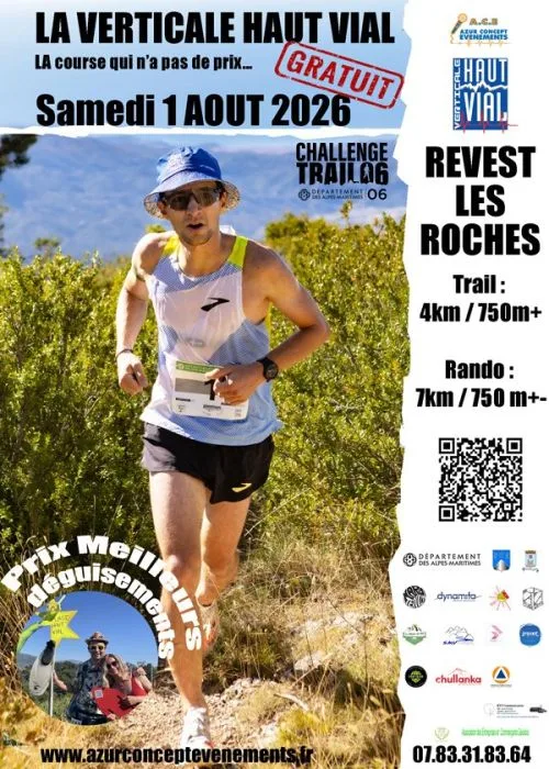 Plage Haut Vial — Vence (06), 1 août 2026 · Trail