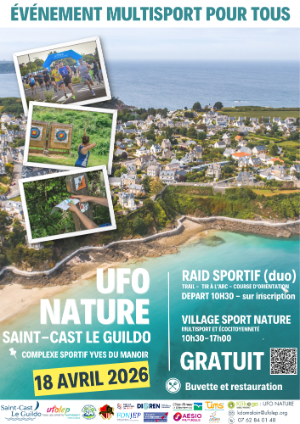 RAID SPORTIF (trail, tir à l'arc, CO) - UFO NATURE - St-Cast Le Guildo - GRATUIT