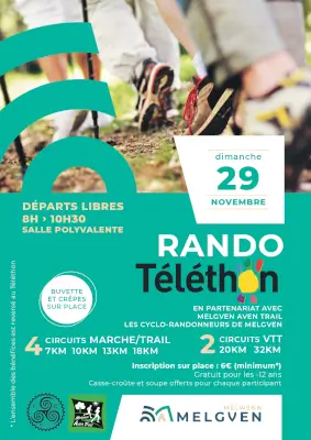 RANDO TELETHON MELGVEN — Rosporden (29), 29 novembre 2026 · Marche