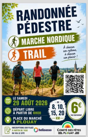 Randonnée du Comité des fêtes de Plouay — Inguiniel (56), 29 août 2026 · Marche