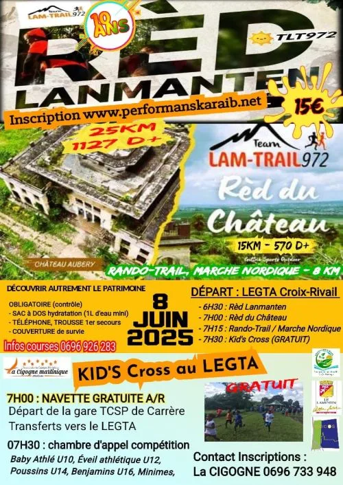 Rèd Lanmanten — Le lamentin (972), 14 juin 2026 · Trail