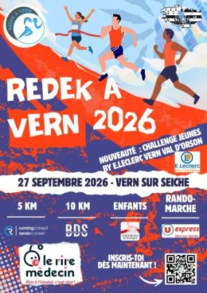 REDEK A VERN 2026 — Vern sur seiche (35), 27 septembre 2026 · Course à pied