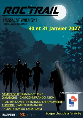 Roc’trail 2027 — Biras (24), 30 janvier 2027 · Trail