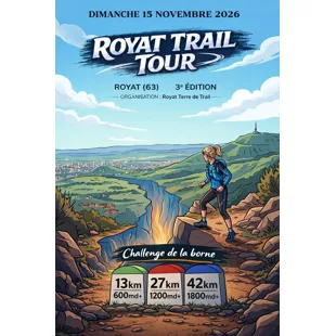 Royat Trail Tour — Perignat les sarlieve (63), 15 novembre 2026 · Trail