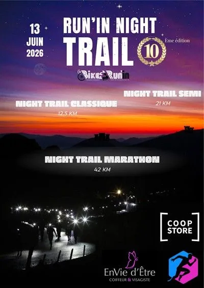 Run'in Night Trail — Wintzenheim (68), 13 juin 2026 · Trail