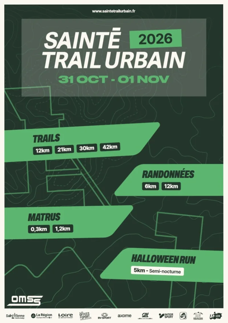 Sainté Trail Urbain — St etienne (42), 1 novembre 2026 · Trail