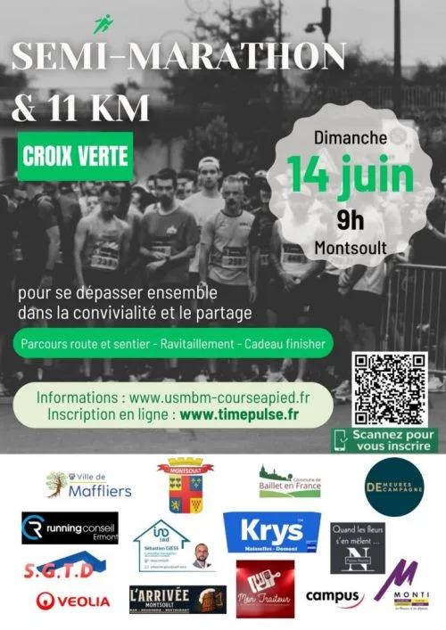 Semi-Marathon et 11km de la Croix Verte — Baillet en france (95), 14 juin 2026 · Course à pied