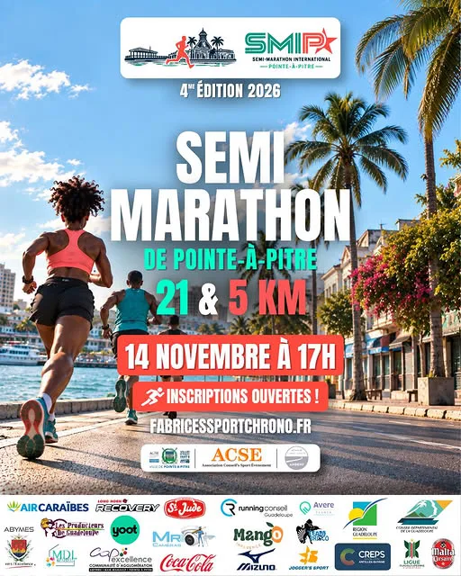 Semi-Marathon International De Pointe-à-Pitre — Les abymes (971), 14 novembre 2026 · Course à pied