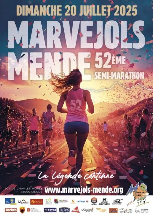 Semi-Marathon Marvejols-Mende — Badaroux (48), 19 juillet 2026 · Course à pied