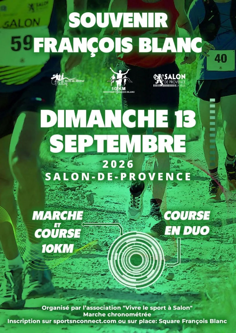 Souvenir François Blanc — Salon de provence (13), 13 septembre 2026 · Course à pied