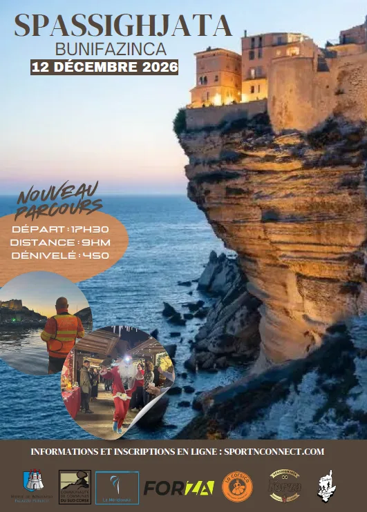 Spassighjata Bunifazinca 2026 — Bonifacio (2A), 12 décembre 2026 · Trail