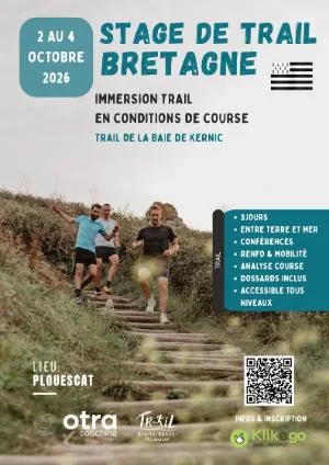Stage trail de la baie du Kernic (+ dossard pour l'une des courses) — Plounevez lochrist (29), 2 octobre 2026 · Trail