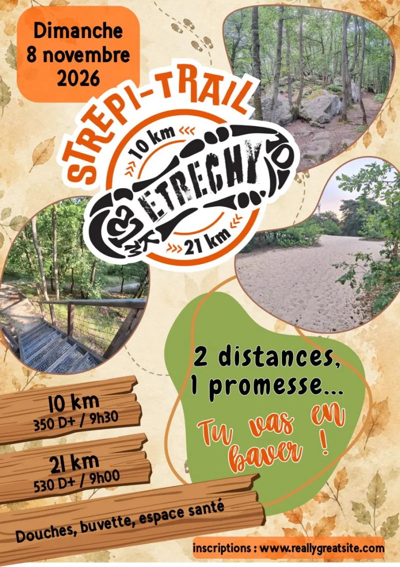 STREPI TRAIL 2026 — Auvers st georges (91), 8 novembre 2026 · Trail