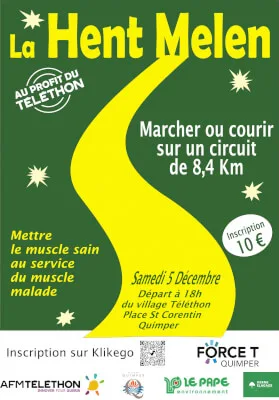 TELETHON - HENT MELEN — Quimper (29), 5 décembre 2026 · Course à pied