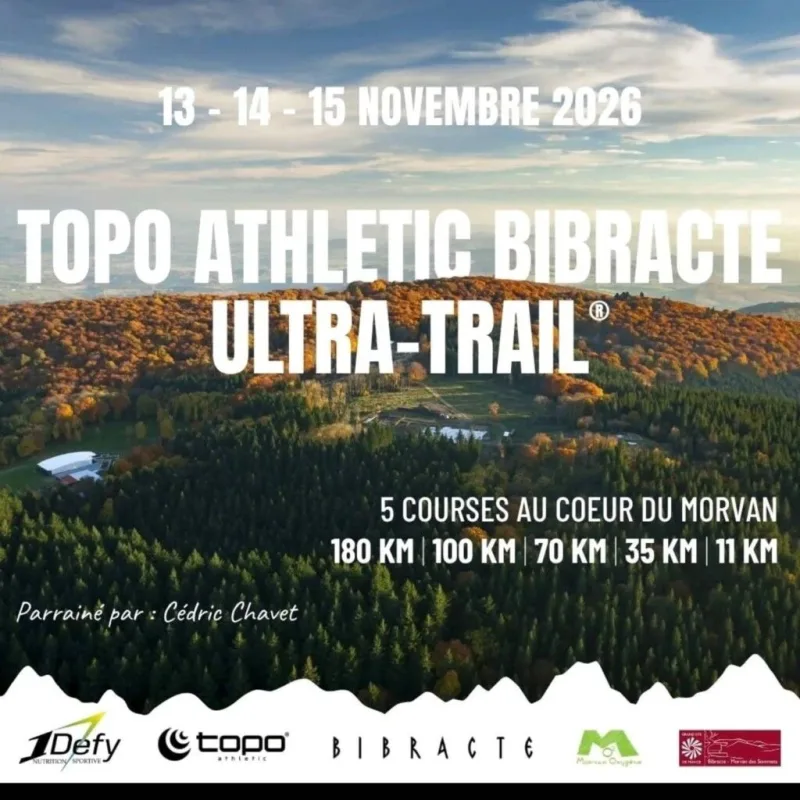 Topo Athletic Bibracte Ultra-Trail — St prix (71), 13 novembre 2026 · Trail