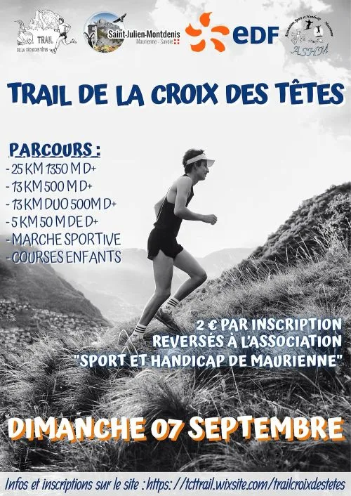 Trai de la Croix des Têtes — Montricher albanne (73), 20 septembre 2026 · Trail