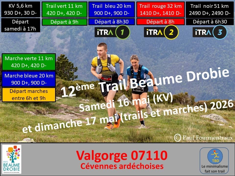 Trail Beaume Drobie