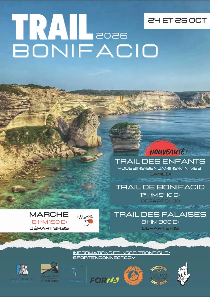 Trail Bonifacio — Bonifacio (2A), 24 octobre 2026 · Trail