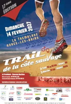 Trail Côte Sauvage 14 février 2027 — La tremblade (17), 14 février 2027 · Trail