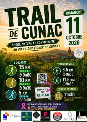 TRAIL DE CUNAC 2026 — Cambon d albi (81), 11 octobre 2026 · Trail