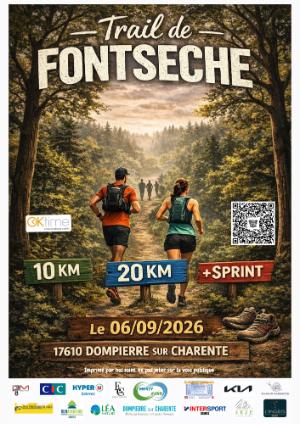 Trail de Fontseche — Chaniers (17), 6 septembre 2026 · Trail