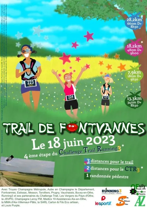 Trail de Fontvannes — Jully sur sarce (10), 14 juin 2026 · Trail