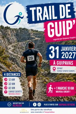 TRAIL DE GUIP’ — Guipavas (29), 31 janvier 2027 · Trail