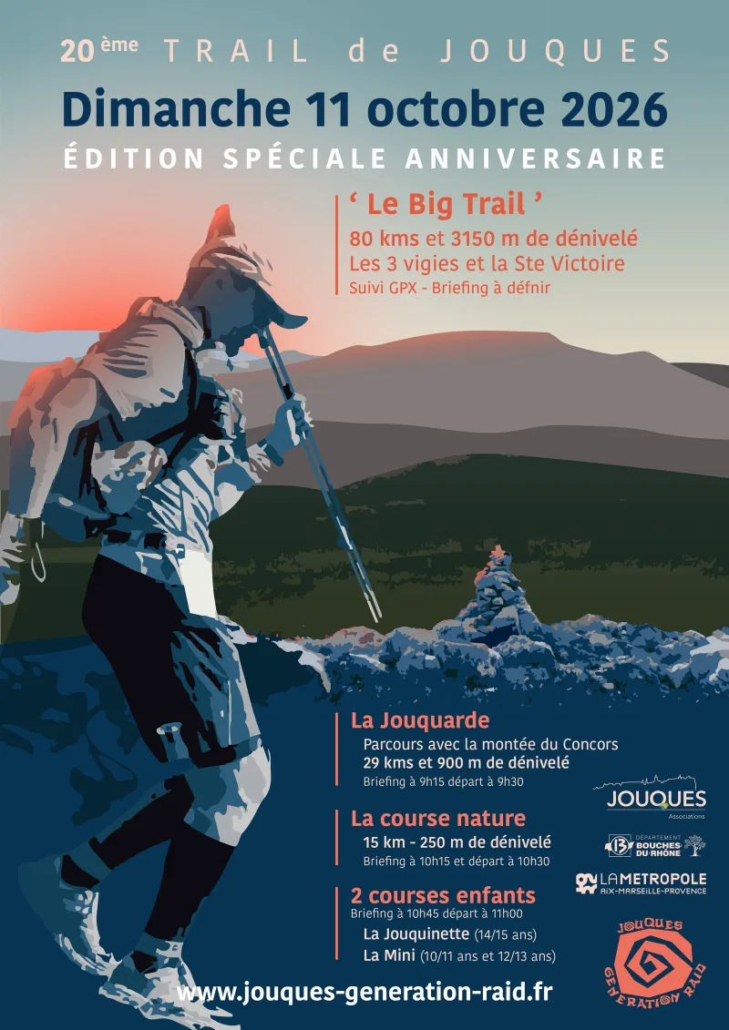 Trail de Jouques — Jouques (13), 11 octobre 2026 · Trail