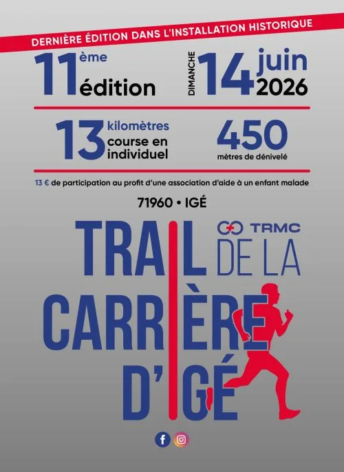 Trail de la Carrière d'Igé — Chevagny les chevrieres (71), 14 juin 2026 · Trail