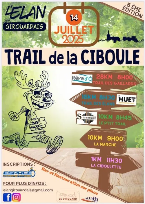 Trail de la Ciboule — La chapelle hermier (85), 14 juillet 2026 · Trail