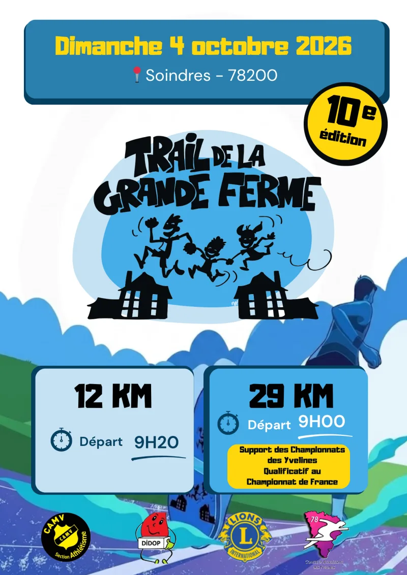 Trail de la Grande Ferme — Favrieux (78), 4 octobre 2026 · Trail