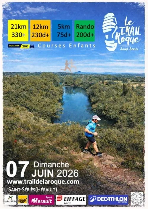 Trail de la Roque 2026 — St just (34), 7 juin 2026 · Trail
