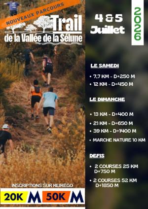 Trail de la Vallée de la Sélune — Isigny le buat (50), 4 de julio de 2026 · Camino