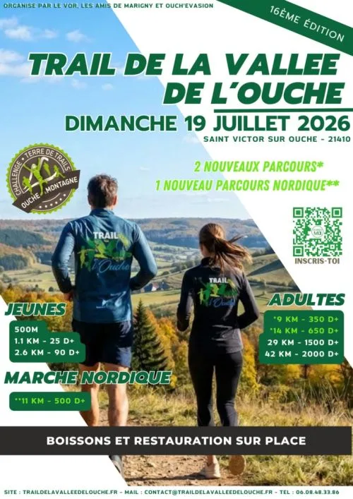 Trail de la Vallée de l’Ouche — Baulme la roche (21), 19 de julio de 2026 · Trail