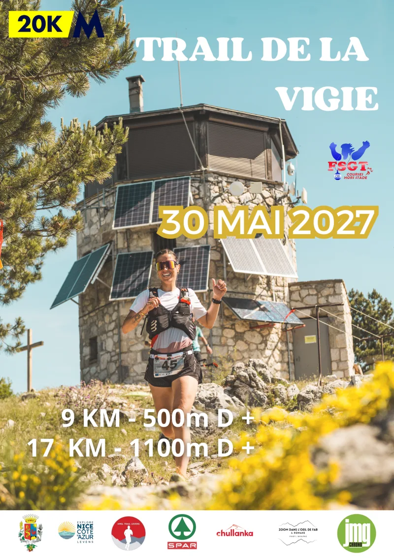 Trail de la Vigie — Castagniers (06), 30 mai 2027 · Trail