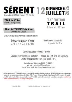 Trail de Sérent