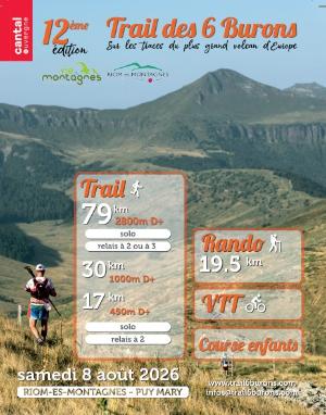 Trail des 6 Burons Riom Es Montagnes - Puy Mary — Marchastel (15), 8 août 2026 · Trail