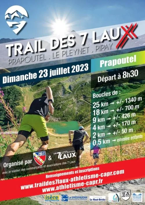 Trail des 7 Laux 2026 — Les adrets (38), 25 juillet 2026 · Trail