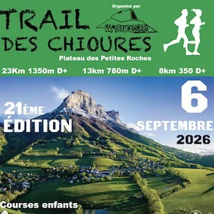 Trail Des Chioures — Ste marie d alloix (38), 6 septembre 2026 · Trail