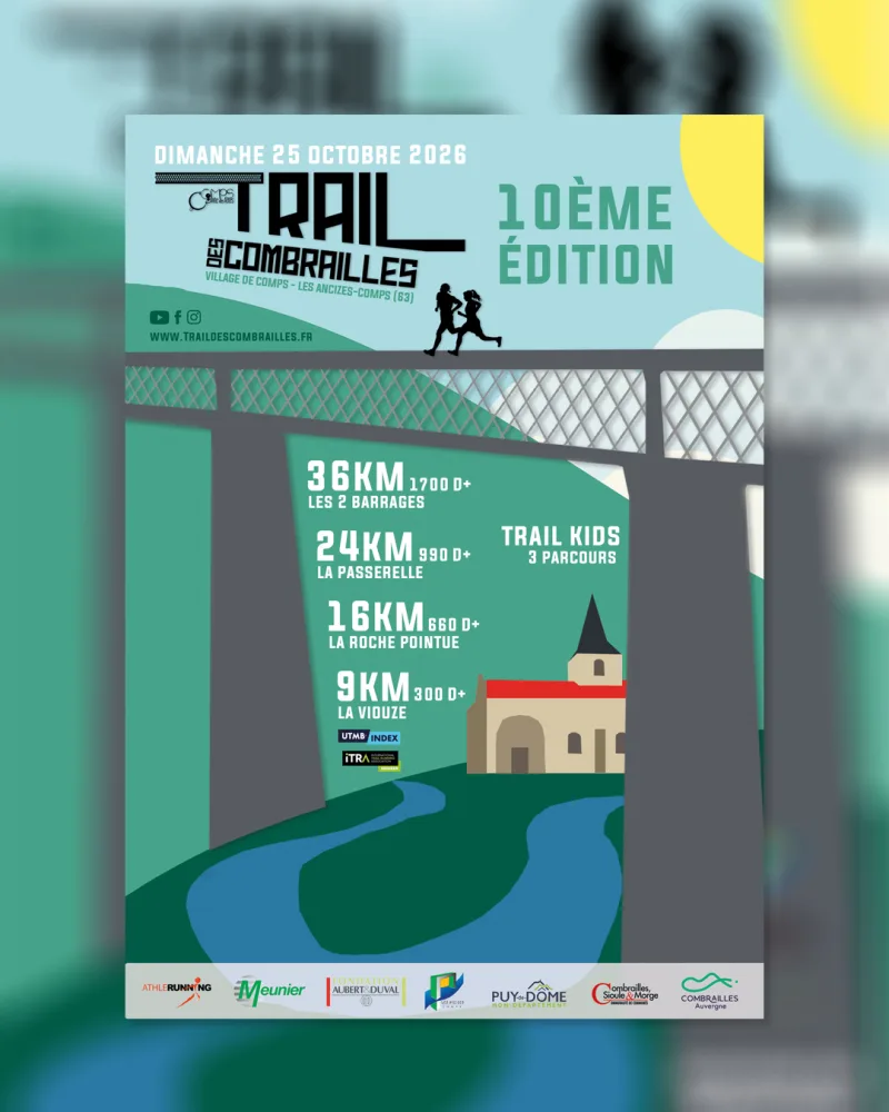 Trail des Combrailles — Blanzat (63), 25 octobre 2026 · Trail