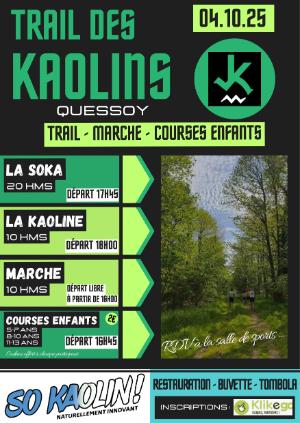 Trail des Kaolins — Yffiniac (22), 3 octobre 2026 · Trail