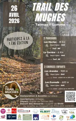 TRAIL DES MUCHES — Bavelincourt (80), 25 avril 2027 · Trail