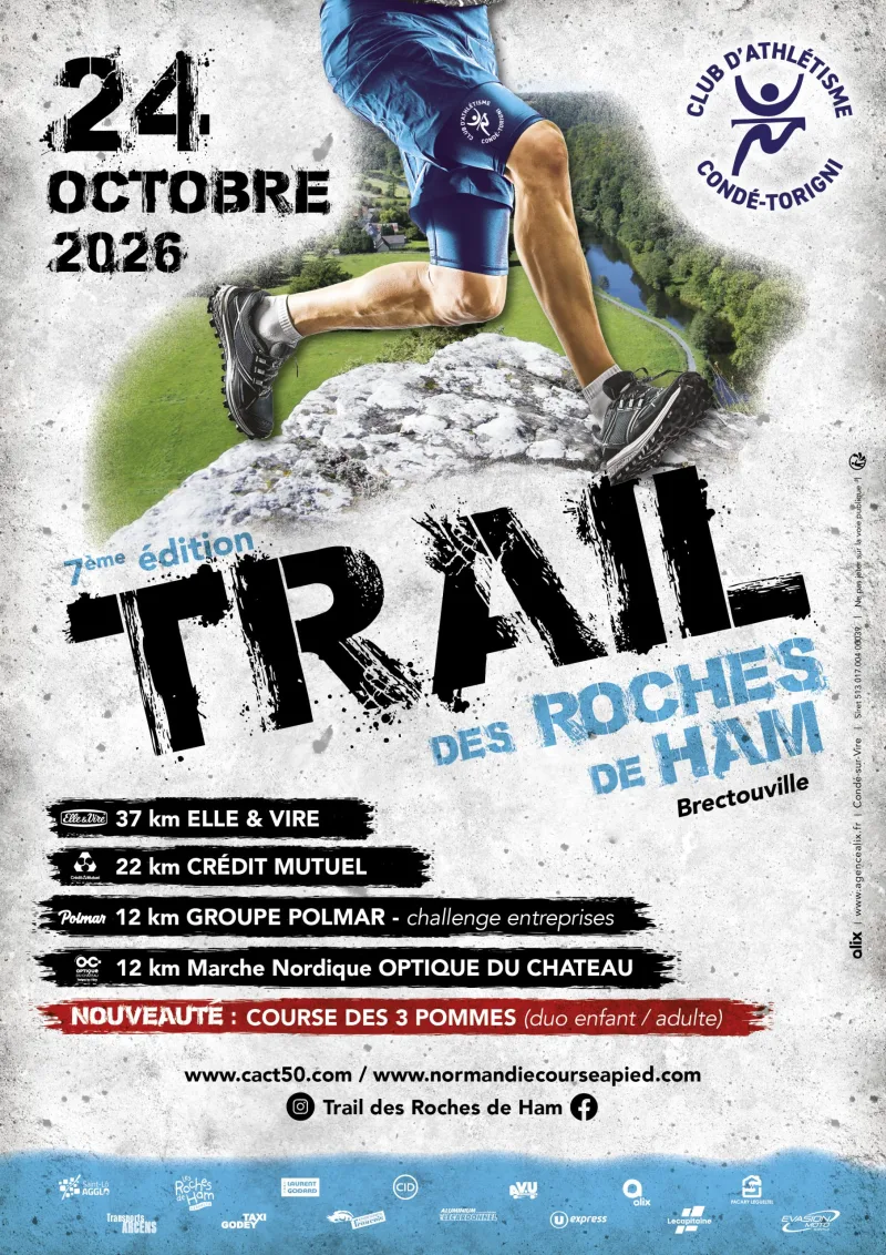 Trail des Roches de Ham — Canisy (50), 24 octobre 2026 · Trail