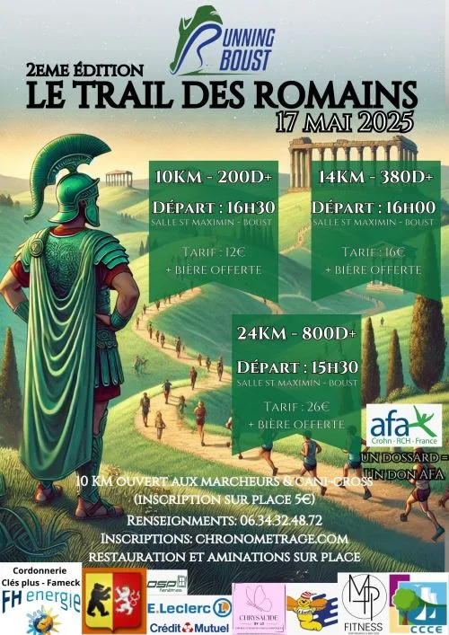 Trail des Romains — Berg sur moselle (57), 7 juin 2026 · Trail